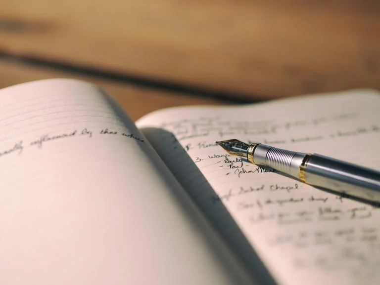 Book with pen